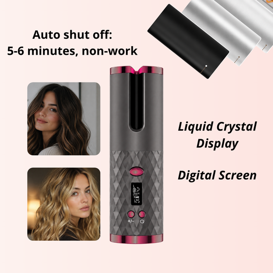 LuxeCurl™ Automatic Hair Curler | Cordless, Fast Heating & Long-Lasting Curls